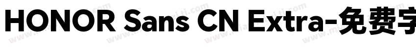 HONOR Sans CN Extra字体转换